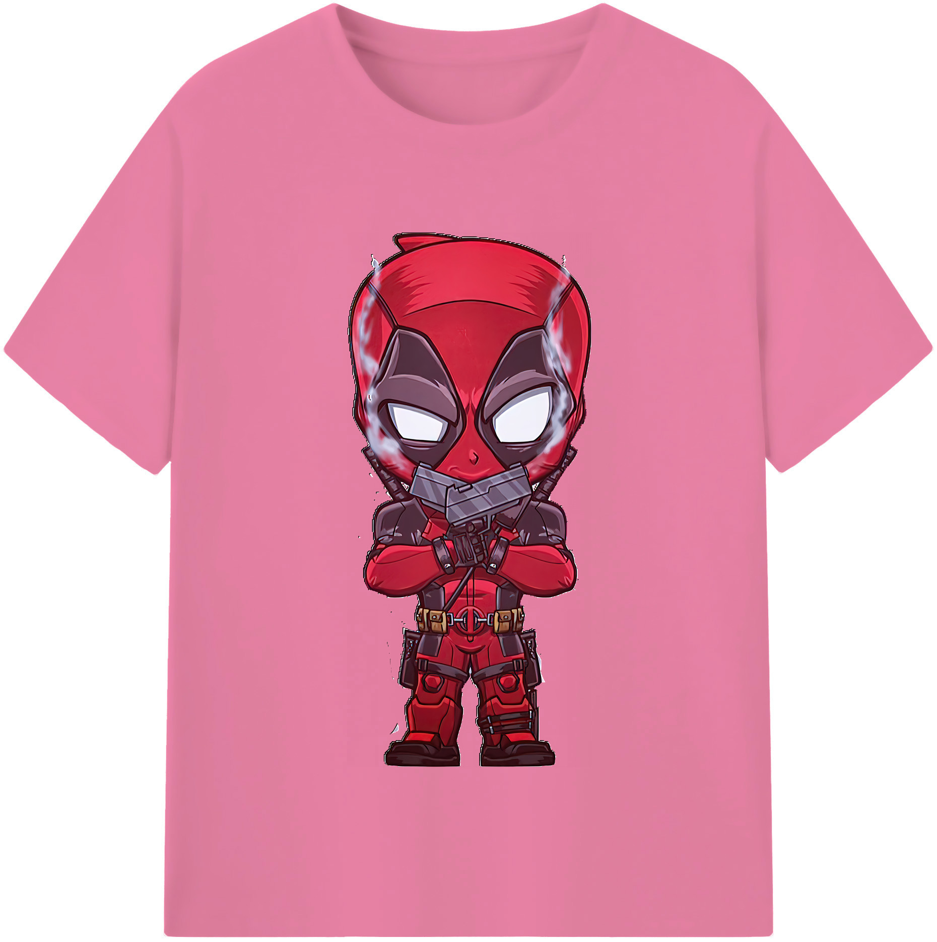 （画像用） Deadpool デッドプール 綿100％半袖Tシャツ（フロントプリント）